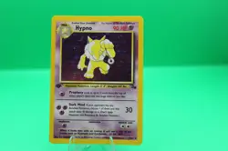 Hypno 8/62 Fossil 1st Edition Pokemon Card LP Holo - Image 1