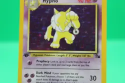 Hypno 8/62 Fossil 1st Edition Pokemon Card LP Holo - Image 3