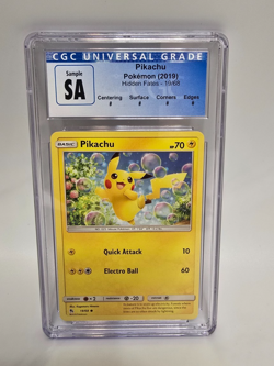 CGC sample Pokemon Giveaway Card Pikachu Hidden Fates 19/68 - Image 1