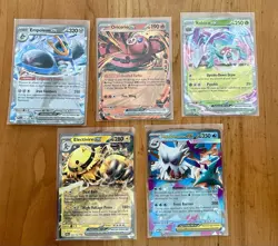 Pokemon Ex 5 Card Lot 2025: Mega Abomasnow Electrivire Oricorio Rabsca - Image 1