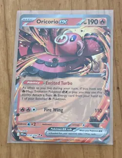 Pokemon Ex 5 Card Lot 2025: Mega Abomasnow Electrivire Oricorio Rabsca - Image 5