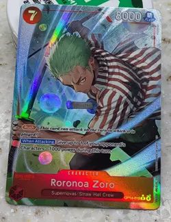 Roronoa Zoro - OP14-015 The Azure Sea's Seven Foil - Super Cool Card 🔥 - Image 3
