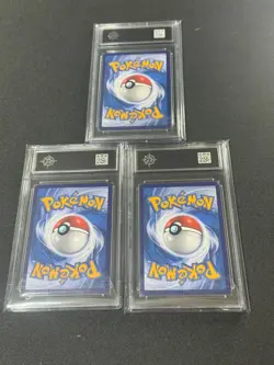 Pokemon Chinese 3PC Card Jolteon Flareon Vaporeon VMAX CSHC-003 006 009 Grade 10 - Image 2