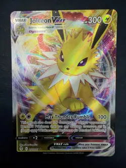 Pokemon TCG Jolteon VMAX Full Art Ultra Rare Holo Card Evolving Skies 051/203 - Image 1
