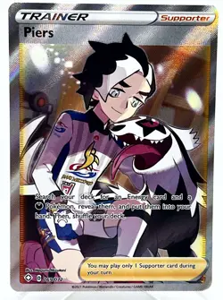 Piers 069/072 Shining Fates Full Art Holo 2021 Pokemon TCG Card - Image 1