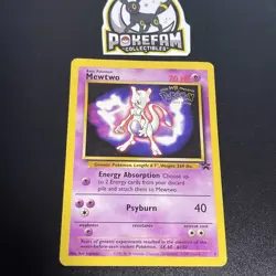 Mewtwo - 3 - Pokemon Wizards Black Star Promo Card WB DMG - Image 1