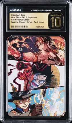 2025 ONE PIECE JAPANESE PROMO INSECARDS JPN INSERT ART CARD CGC 10 PRISTINE - Image 1