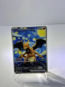 Charizard Scarry Night HP190 Pokemon Metal Card-Collectible Gift Display Good! - Image 2