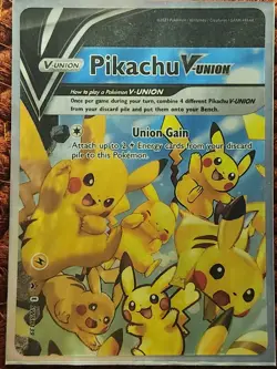 Pikachu V-Union [Set of 4] SWSH: Sword & Shield Promo Cards Holo - Image 1