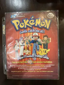 INSANELY RARE Vintage Pokemon Topps Trading Card Promotional Poster Ad 1999 🔥 - Image 1