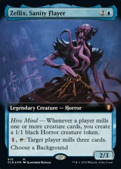 [1x] Zellix, Sanity Flayer - Extended Art Near Mint, English Commander Legends: - Image 1