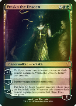 MTG Vraska the Unseen Foil ** Duel Decks: Jace vs. Vraska ** English - Image 1