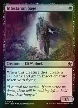 MTG Infestation Sage Foil ** Foundations ** English - Image 1