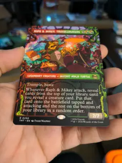 Magic The Gathering Raph & Mikey, Troublemakers Showcase Non-Foil #0250 TMNT MTG - Image 2