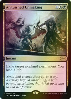 MTG Anguished Unmaking Foil ** Double Masters 2022 ** English - Image 1