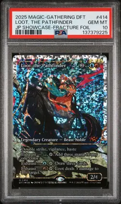 2025 MTG AETHERDRIFT JPN SC-FRACTURE FOIL #0414 LOOT, THE PATHFINDER PSA 10 - Image 1