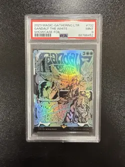 Magic the Gathering Gandalf the White Borderless Foil Showcase PSA 9 #732 2023 - Image 1
