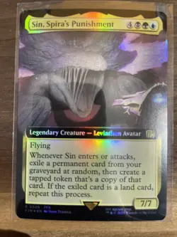 MTG Final Fantasy Sin, Spira’s Punishment Extended Art Foil R0508 - Image 1