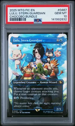 2025 MTG FINAL FANTASY COMMANDER CHOCOBO BUNDLE LULU, STERN GUARDIAN PSA 10 - Image 1