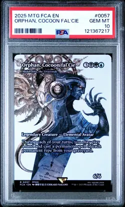 2025 MTG FINAL FANTASY THROUGH THE AGES #0057 ORPHAN, COCOON FAL'CIE PSA 10 - Image 1