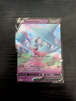 Hatterene V SWSH055 Promo SWSH Black Star Pokemon Near Mint - Image 1