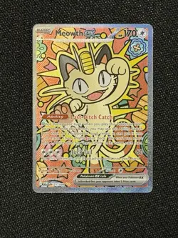Meowth ex 121/088 ENGLISH Special Illustration Rare - Perfect Order SIR Pokemon - Image 1