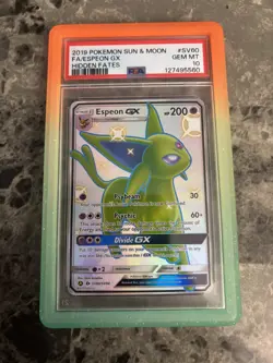 Espeon Gx SV60/SV94 Hidden Fates Shiny Pokemon PSA 10 - Image 1