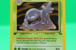 1999 WOTC POKEMON FOSSIL 1ST EDITION MUK 13/62 HOLO RARE LP - Image 3