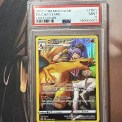 2022 Pokemon SWSH Lost Origin #TG03 FA Charizard PSA 9 MINT - Image 1