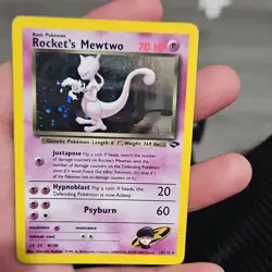 Pokemon Rocket's Mewtwo Best of Promo Reverse Holo 008/009 Basic 70 HP Card - Image 1