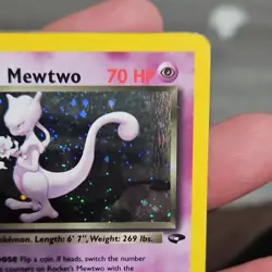 Pokemon Rocket's Mewtwo Best of Promo Reverse Holo 008/009 Basic 70 HP Card - Image 3