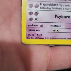 Pokemon Rocket's Mewtwo Best of Promo Reverse Holo 008/009 Basic 70 HP Card - Image 5