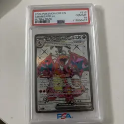 2023 Pokemon OBF Charizard ex Ultra Rare PSA 10 GEM MT #215 English Card - Image 3