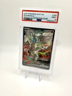 Reshiram Ex Pokemon Wht En-White Flare 166 NM PSA MINT 9 6436 - Image 1