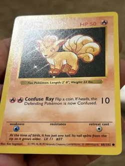 Pokemon Vulpix 68/102 Base Set (Shadowless) Never Played (NM) - Image 3