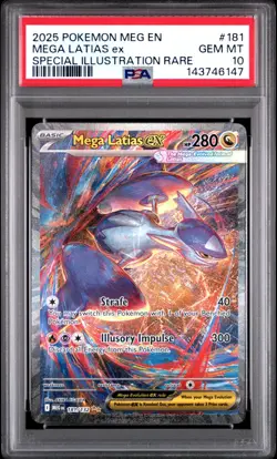 PSA 10 MEGA LATIAS EX 181/132 SPECIAL ILLUSTRATION RARE MEGA EVOLUTION POKEMON - Image 1