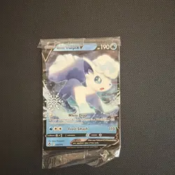 Alolan Vulpix V 033/195 Sealed Snowflake Holiday Calendar Promo Pokemon TCG NM - Image 1