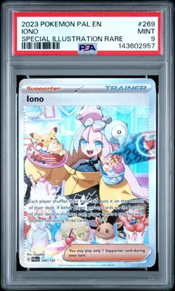 2023 POKEMON PAL EN-PALDEA EVOLVED SPECIAL ILLUSTRATION RARE #269 IONO PSA 9 - Image 1
