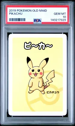 2019 POKEMON OLD MAID PIKACHU PSA 10 - Image 1