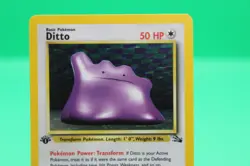 1999 Pokemon TCG Fossil Ditto 1st Edition Holo Rare 3/62 LP - Image 2