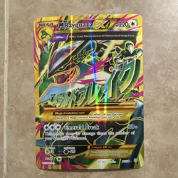 Pokemon M Rayquaza EX Mega Full Art Ultra Rare Holo 98/98 XY Ancient Origins - Image 1
