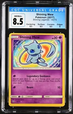 Pokemon Shining Mew 2017 Shining Legends 40/73 Holo CGC 8.5 - Image 1