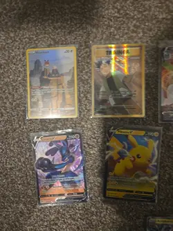 POKEMON LOT FULL ARTS VMAXS AND MORE HOOTHOOT PIKACHU BROCKS GIFT - Image 2