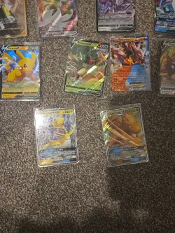 POKEMON LOT FULL ARTS VMAXS AND MORE HOOTHOOT PIKACHU BROCKS GIFT - Image 4