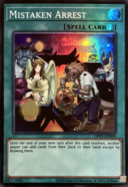 Yu-Gi-Oh! Mistaken Arrest OP29-EN009 Super Rare Near Mint Unused Free Shipping! - Image 1