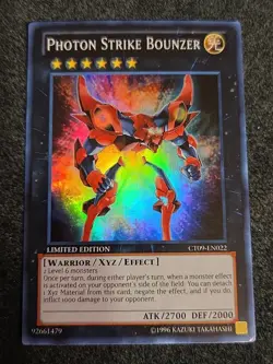 Yugioh- 1X Photon Strike Bounzer - Super Rare - Limited - CT09-EN022 - LP - Image 1