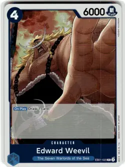 One Piece Extra Booster: Memorial Collection Foil #EB01-023 Edward Weevil TCG - Image 1