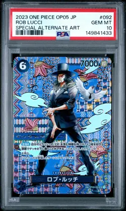 2023 ONE PIECE JPN AWAKENING OF THE NEW ERA SPECIAL ALT ART ROB LUCCI PSA 10 - Image 1