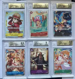One Piece McDonald's Promos, 6 Card Set Japanese p-106 BGS 9.5 mint and gem mint - Image 1