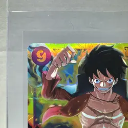 Monkey D Luffy OP09-119 SEC Full Art Holo Foil Japanese One Piece TCG NM - Image 3